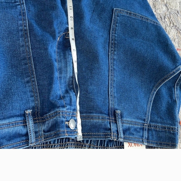Knox Rose women's jeans XXL Straight leg high rise elastic waist NWT - Picture 10 of 15